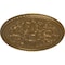 Ekena Millwork Bradford Ceiling Medallion (Fits Canopies up to 6 5/8"), Hand-Painted Pale Gold, 32 5/8"OD x 2"P CM32BRPAS - alternate 4